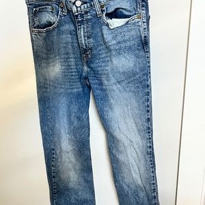 Levi jeans wide at the bottom